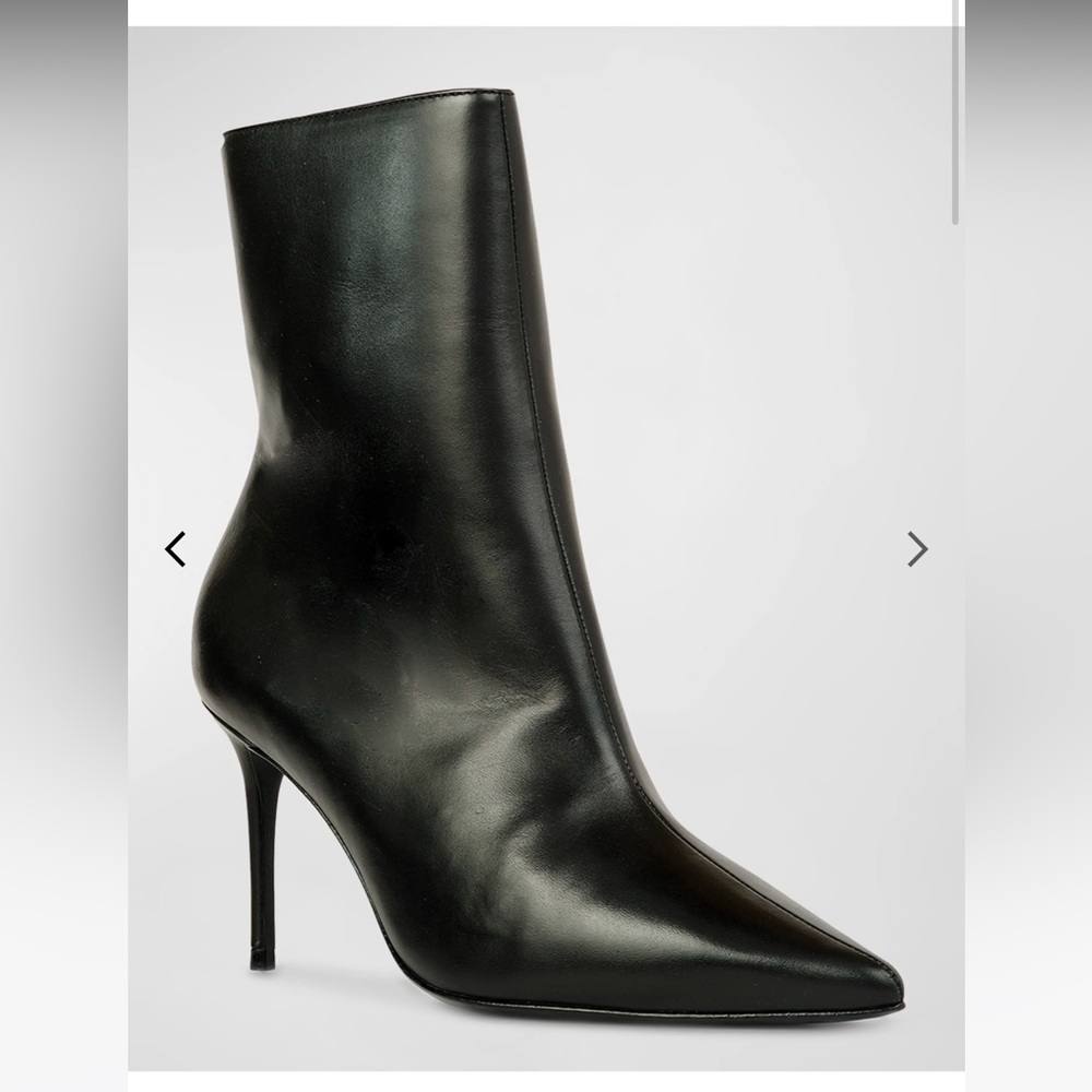 Black Suede Studio Dahlia, Leather Ankle Boots, size 39
